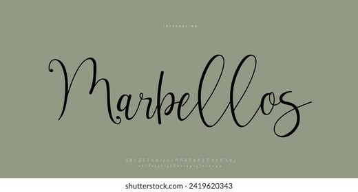 signature Font Calligraphy Logotype Script Brush Font Type Font lettering handwritten	
