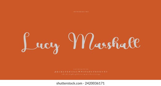 signature Font Calligraphy Logotype Script Brush Font Type Font lettering handwritten	
