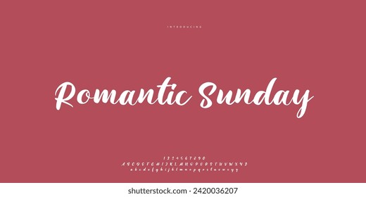 signature Font Calligraphy Logotype Script Brush Font Type Font lettering handwritten	
