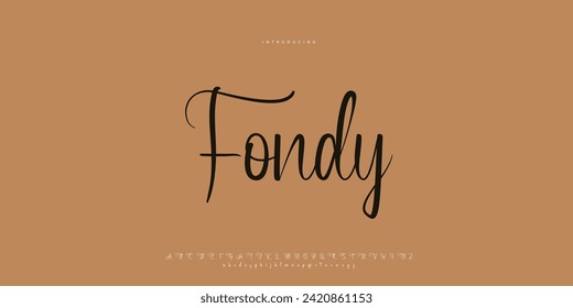 caligrafía de tipo de letra de firma Guión de logotipo Pincel Tipo de letra Tipo de letra Letra letra manuscrita	
