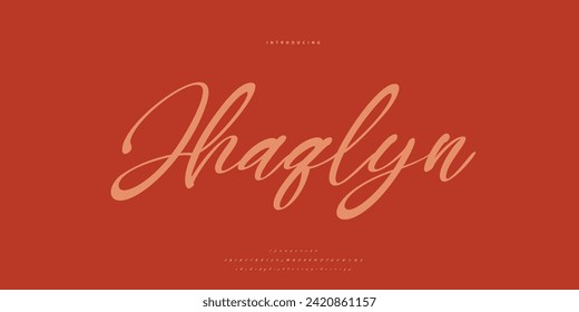 signature Font Calligraphy Logotype Script Brush Font Type Font lettering handwritten	
