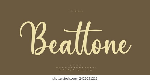 signature Font Calligraphy Logotype Script Brush Font Type Font lettering handwritten	
