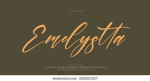 signature Font Calligraphy Logotype Script Brush Font Type Font lettering handwritten	
