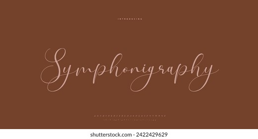 signature Font Calligraphy Logotype Script Brush Font Type Font lettering handwritten	
