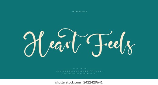 signature Font Calligraphy Logotype Script Brush Font Type Font lettering handwritten	
