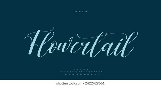 signature Font Calligraphy Logotype Script Brush Font Type Font lettering handwritten	

