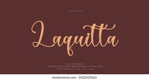 signature Font Calligraphy Logotype Script Brush Font Type Font lettering handwritten	
