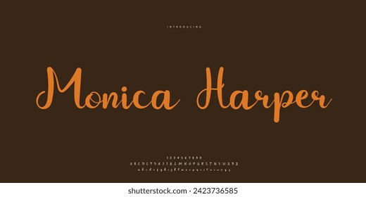 signature Font Calligraphy Logotype Script Brush Font Type Font lettering handwritten	
