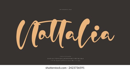 signature Font Calligraphy Logotype Script Brush Font Type Font lettering handwritten	
