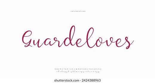 signature Font Calligraphy Logotype Script Brush Font Type Font lettering handwritten	
