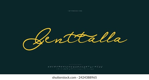 signature Font Calligraphy Logotype Script Brush Font Type Font lettering handwritten	
