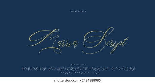 signature Font Calligraphy Logotype Script Brush Font Type Font lettering handwritten	
