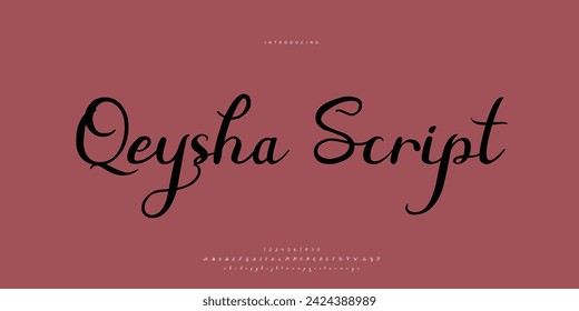 signature Font Calligraphy Logotype Script Brush Font Type Font lettering handwritten	
