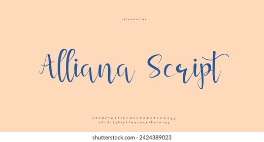 signature Font Calligraphy Logotype Script Brush Font Type Font lettering handwritten	

