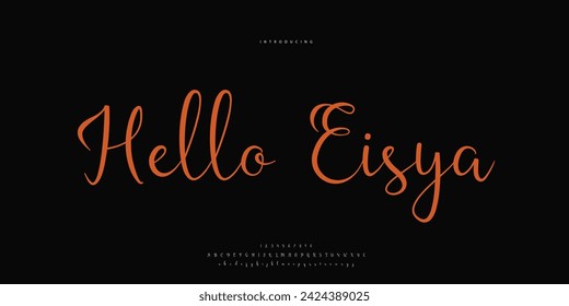 signature Font Calligraphy Logotype Script Brush Font Type Font lettering handwritten	
