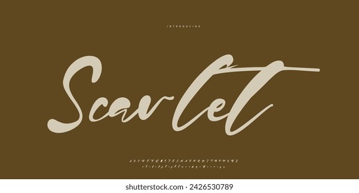 signature Font Calligraphy Logotype Script Brush Font Type Font lettering handwritten
