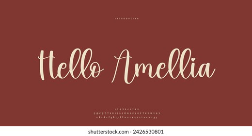 signature Font Calligraphy Logotype Script Brush Font Type Font lettering handwritten
