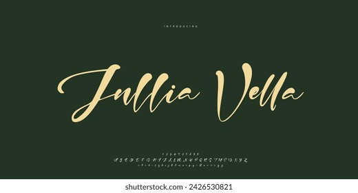 signature Font Calligraphy Logotype Script Brush Font Type Font lettering handwritten
