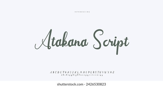 signature Font Calligraphy Logotype Script Brush Font Type Font lettering handwritten
