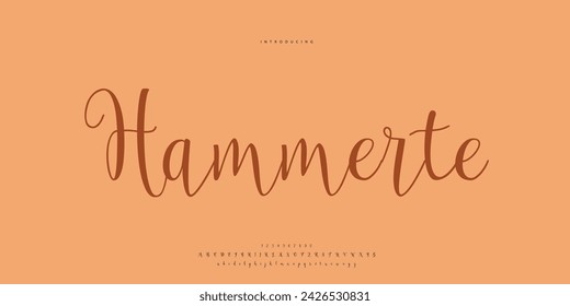 signature Font Calligraphy Logotype Script Brush Font Type Font lettering handwritten
