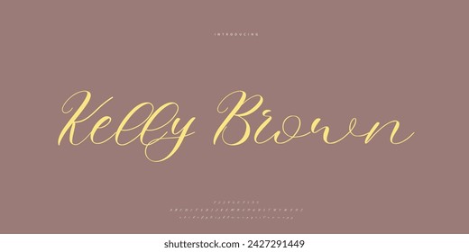 signature Font Calligraphy Logotype Script Brush Font Type Font lettering handwritten
