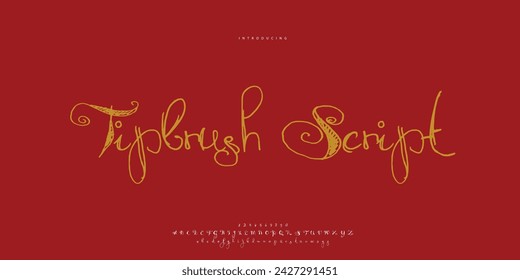 signature Font Calligraphy Logotype Script Brush Font Type Font lettering handwritten