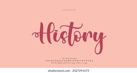 signature Font Calligraphy Logotype Script Brush Font Type Font lettering handwritten