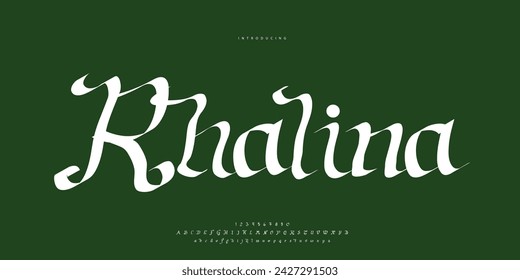 signature Font Calligraphy Logotype Script Brush Font Type Font lettering handwritten