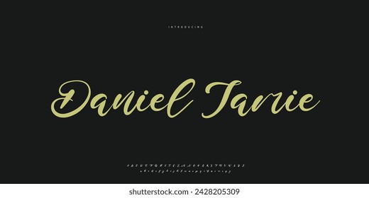 Signature Font Caligraphy Logotype Script Brush Font Type Letras manuscritas	