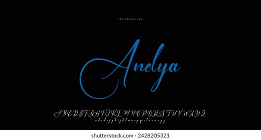 signature Font Calligraphy Logotype Script Brush Font Type Font lettering handwritten	