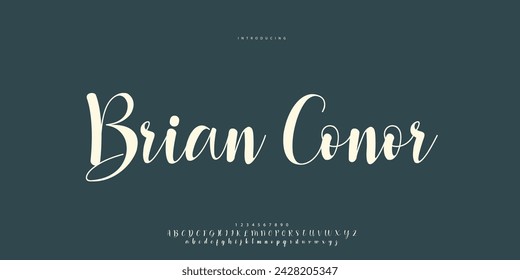 signature Font Calligraphy Logotype Script Brush Font Type Font lettering handwritten	