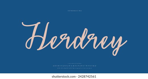 signature Font Calligraphy Logotype Script Brush Font Type Font lettering handwritten	
