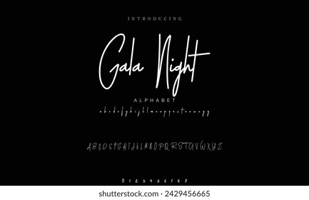 signature Font Calligraphy Logotype Script Brush Font Type Font lettering handwritten