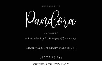 signature Font Calligraphy Logotype Script Brush Font Type Font lettering handwritten