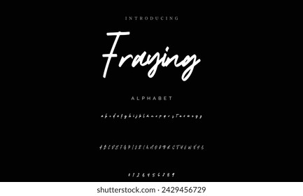 signature Font Calligraphy Logotype Script Brush Font Type Font lettering handwritten