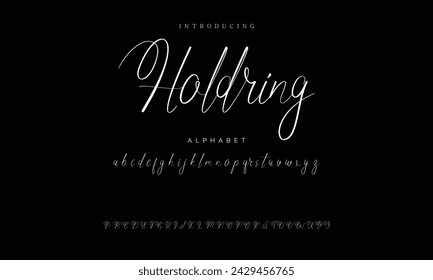 signature Font Calligraphy Logotype Script Brush Font Type Font lettering handwritten