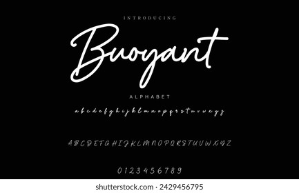 signature Font Calligraphy Logotype Script Brush Font Type Font lettering handwritten