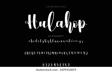 signature Font Calligraphy Logotype Script Brush Font Type Font lettering handwritten