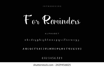 signature Font Calligraphy Logotype Script Brush Font Type Font lettering handwritten