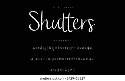 signature Font Calligraphy Logotype Script Brush Font Type Font lettering handwritten