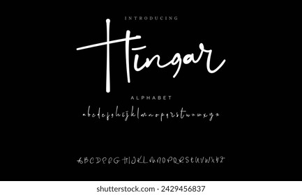 signature Font Calligraphy Logotype Script Brush Font Type Font lettering handwritten
