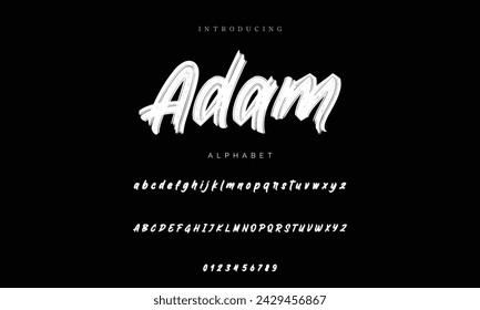signature Font Calligraphy Logotype Script Brush Font Type Font lettering handwritten