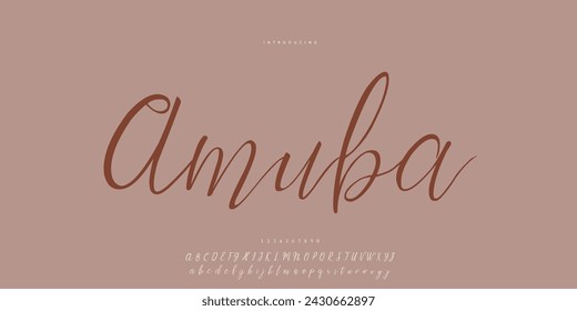 signature Font Calligraphy Logotype Script Brush Font Type Font lettering handwritten	