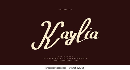 Signature Font Caligraphy Logotype Script Brush Font Type Letras manuscritas	