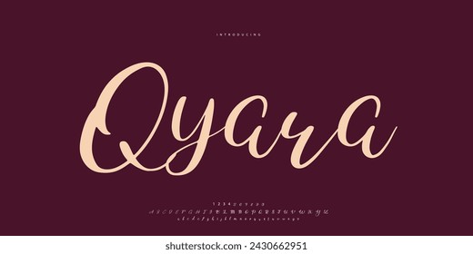 signature Font Calligraphy Logotype Script Brush Font Type Font lettering handwritten	