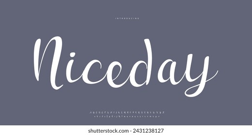 signature Font Calligraphy Logotype Script Brush Font Type Font lettering handwritten	