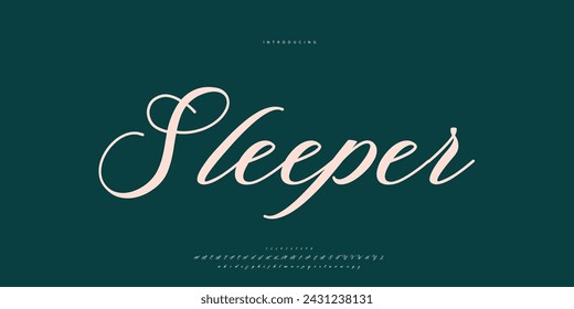 signature Font Calligraphy Logotype Script Brush Font Type Font lettering handwritten	