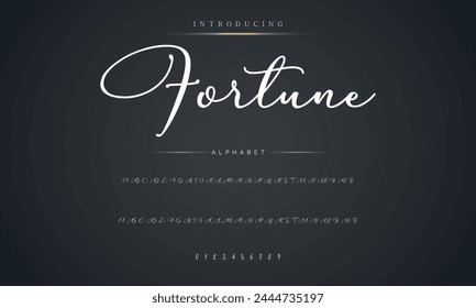 signature Font Calligraphy Logotype Script Brush Font Type Font lettering handwritten