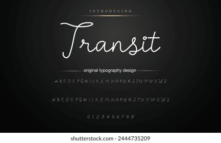 signature Font Calligraphy Logotype Script Brush Font Type Font lettering handwritten