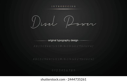 signature Font Calligraphy Logotype Script Brush Font Type Font lettering handwritten